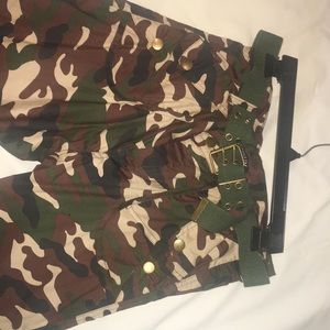 Camo cargo shorts